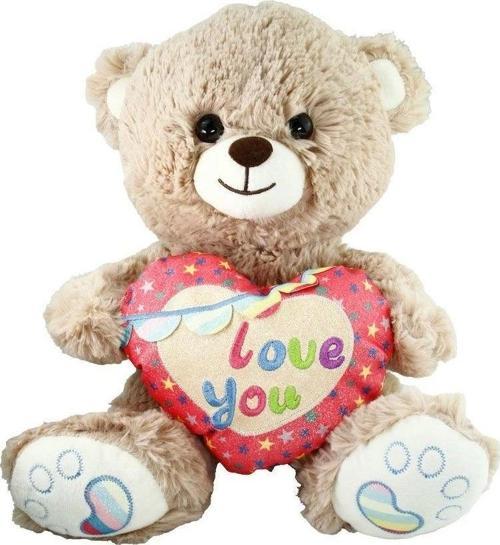 PJH2324  Peluş Kalpli Ayı Love You 30 cm -Vardem