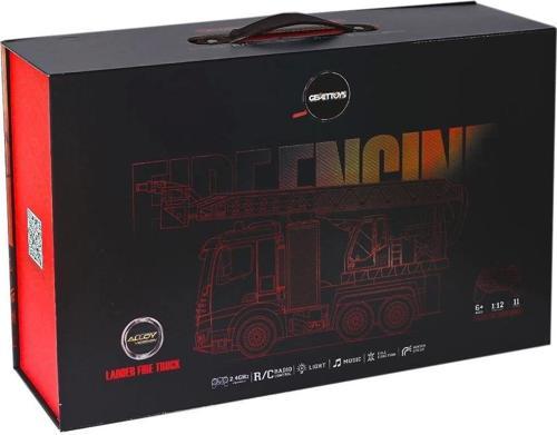 HJ8002-1 Kumandalı Metal İtfaiye 1:12 -Gepttoys