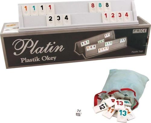 1010211 Platin Plastik Okey Takımı -Starokey