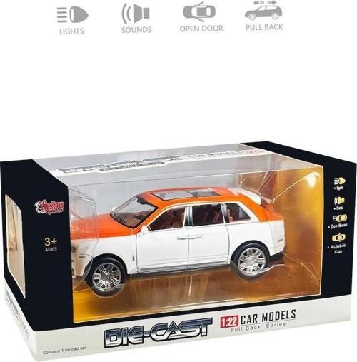 HCL806 Çek Bırak 1:22 Sesli ve Işıklı Metal Araba