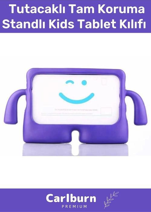 Özel Üretim Apple Ipad 7. 8. 9. Nesil 10.2 Inç Yumuşak Dokulu Tutacaklı Tam Koruma Standlı Kids