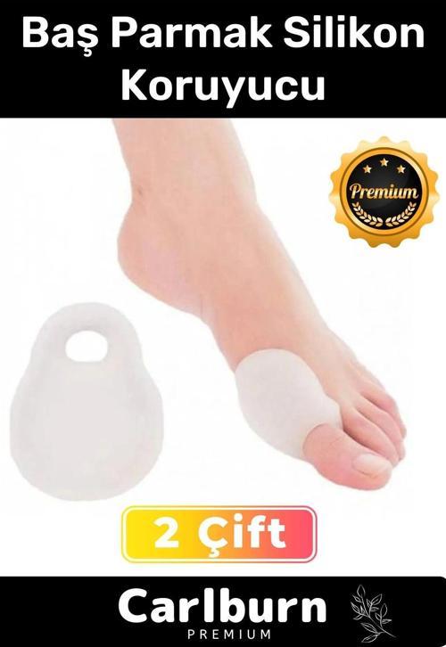 Özel Üretim Yıkanabilir Halluks Valgus Bunyon Kemik Ayak Baş Parmak Silikon Koruyucu 2 Çift