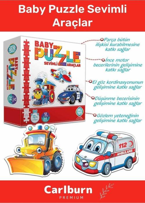 Özel Üretim Zeka Geliştirici Eğitici Çocuk El Göz Koordinasyonu Baby Puzzle Sevimli Araçlar