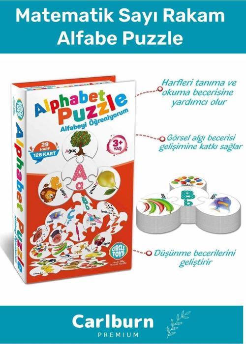 Özel Üretim Zeka Geliştirici Eğitici Çocuk El Göz Koordinasyonu Matematik Sayı Rakam Alfabe Puzzle