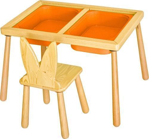 Woodnjoy Duyusal Oyun Masası + 2 Sandalye