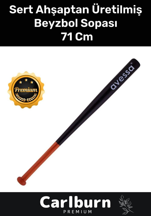Premium Özel Üretim Mükemmel Kavrayışlı Kırılmaz Kaliteli Ahşap 28 inc Baseboll Beyzbol Sopası 71 Cm