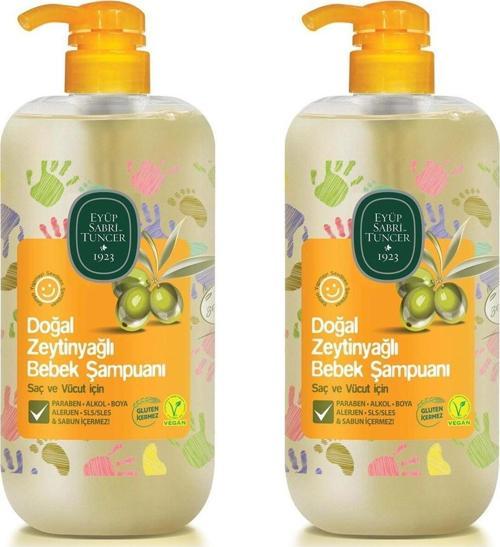 Doğal Zeytinyağlı Bebek Şampuanı 600 ml x 2