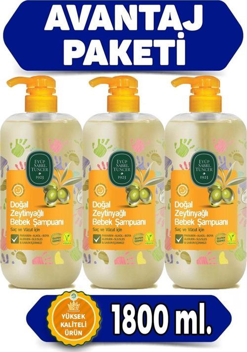 Göz Yakmayan Zeytinyağlı Bebek Şampuanı x 3 Adet