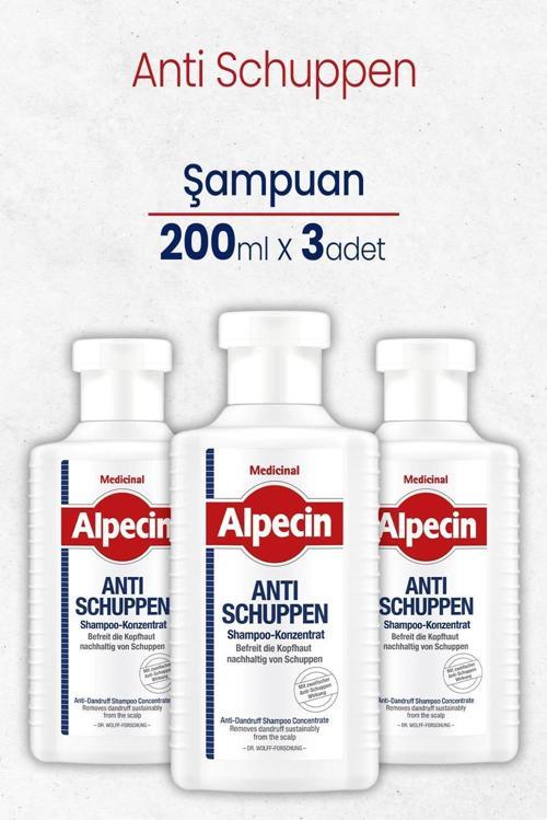 Şampuan Anti Schuppen 200 ml x 3 Adet