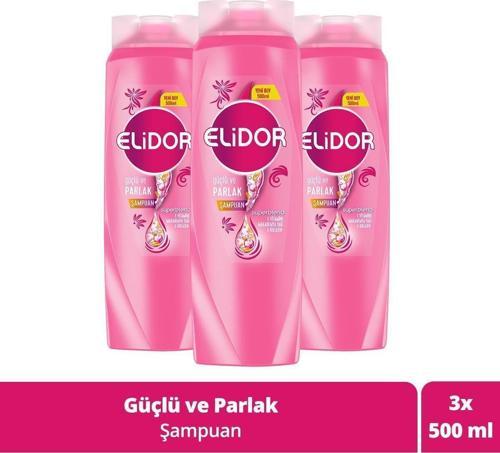 Superblend Saç Bakım Şampuanı Güçlü ve Parlak E Vitamini 500 ML x 3