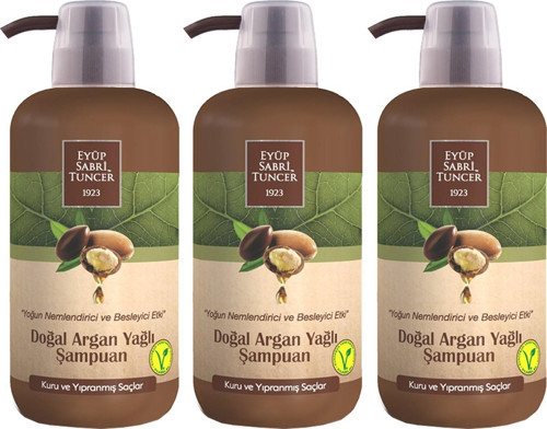 Argan Yağlı Şampuan 600 ml x 3