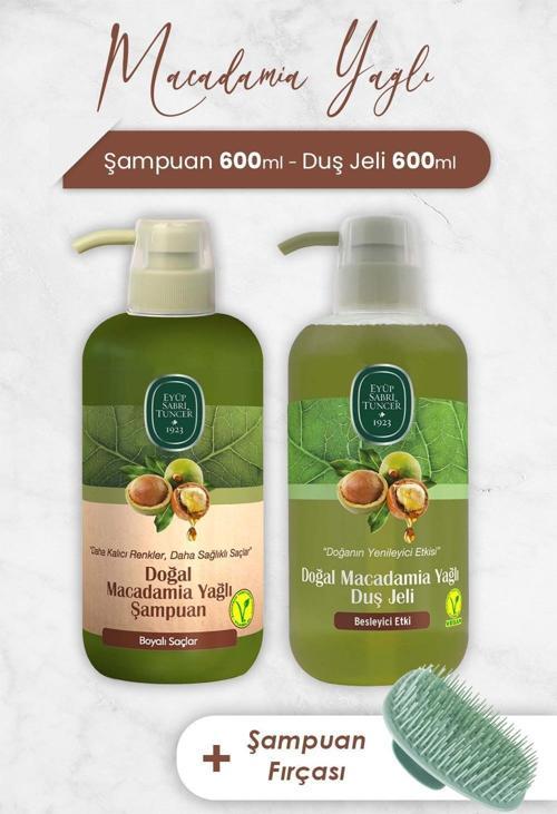Macadamia Şampuan, Duş Jeli ve Şampuan Fırçası
