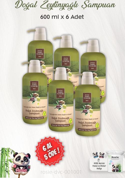 Doğal Zeytinyağlı Şampuan 600 ml ve ROSIE