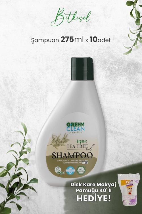 Şampuan Tea Tree 275 ml x 10 Adet ve Hediyeli