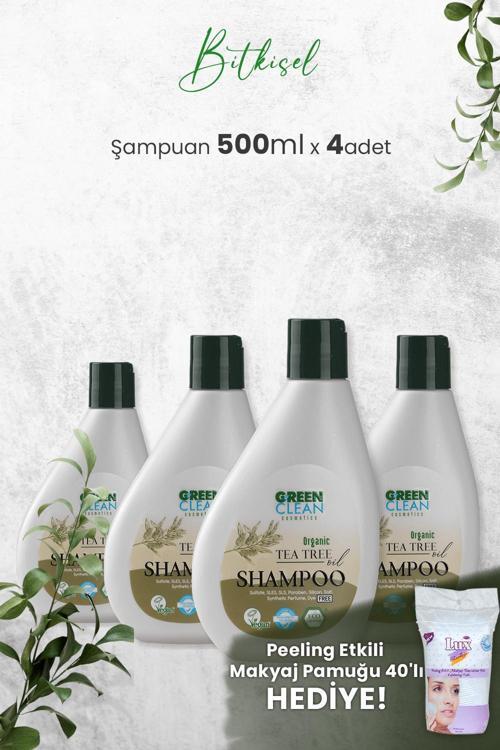 Şampuan Tea Tree 275 ml x 4 Adet ve Hediyeli