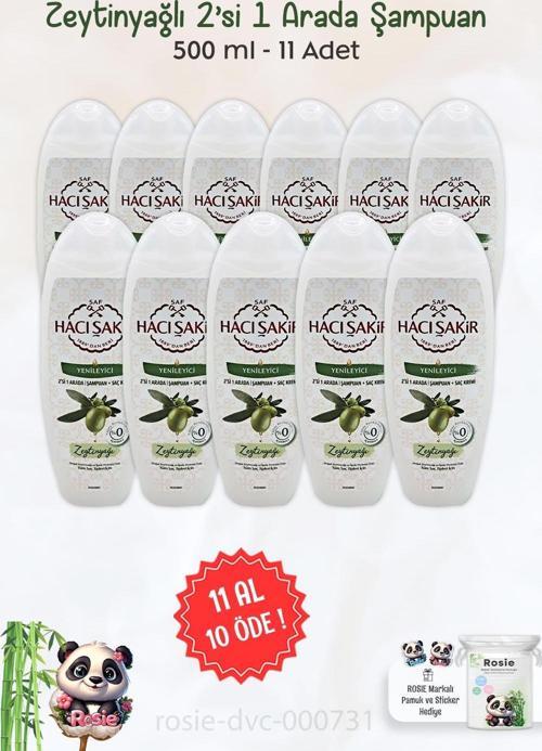 Zeytinyağlı 2si 1 Arada Şampuan Yenileyici 500 ml ve ROSIE