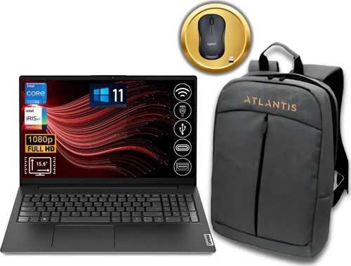 V15 İ7-1255U 24GB 512GB M.2 SSD 82TT0055TX ATL41 15.6'' W11Pro Notebook+Çanta&Mouse