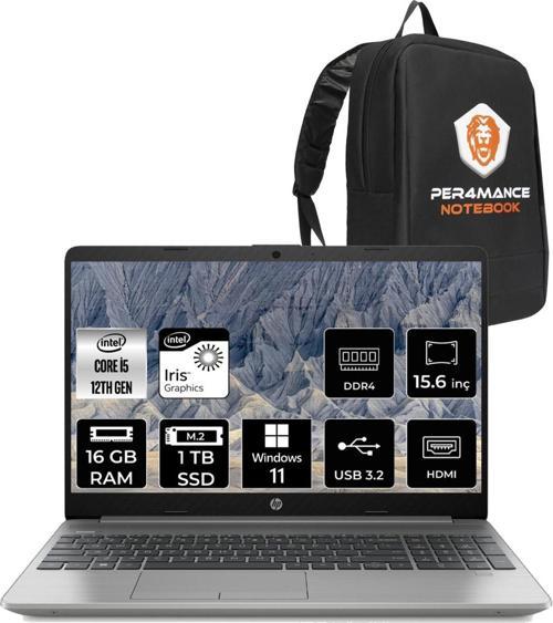 250 G9 Intel Core i5 1235U 16GB 1TB SSD 15.6" FHD W11P Taşınabilir Bilgisayar & SNERTECH Çanta 6Q8M5ES259