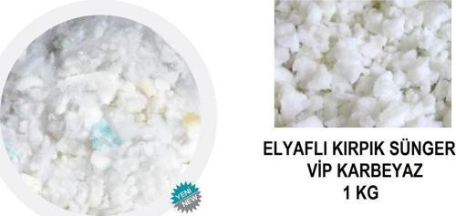 Elyaflı Kırpık Sünger Vip Karbeyaz Elyaflı Kırpık 1 Kg Mobilya Koltuk Minder Kırlent Dolgu