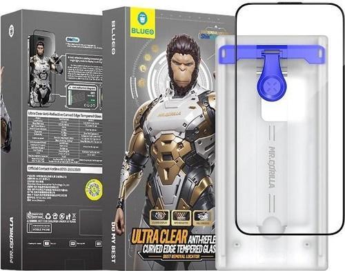 iPhone 16 Pro 3D Curved Anti-Reflective Yansıma Önleyici Uygulama Aparatlı HD Cam Ekran Koruyu
