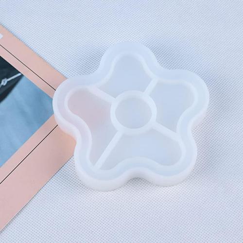 Epoksi Silikon Kalıp - Erik Çiçeği 10.5x10.5x1.5cm (456)