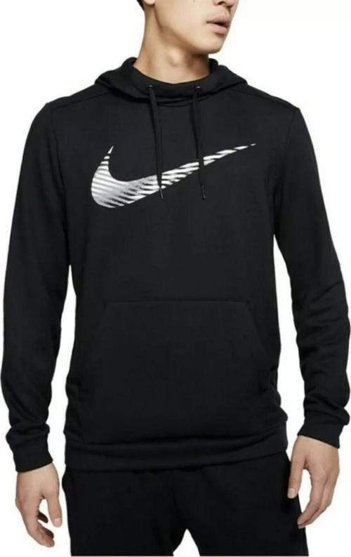 Dry Swoosh Erkek Kapüşonlu Siyah Sweatshirt