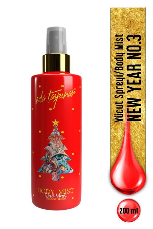 New Year Red No:3 Body Mist Yılbaşı Vücut Spreyi -200 ML (EGY0009)