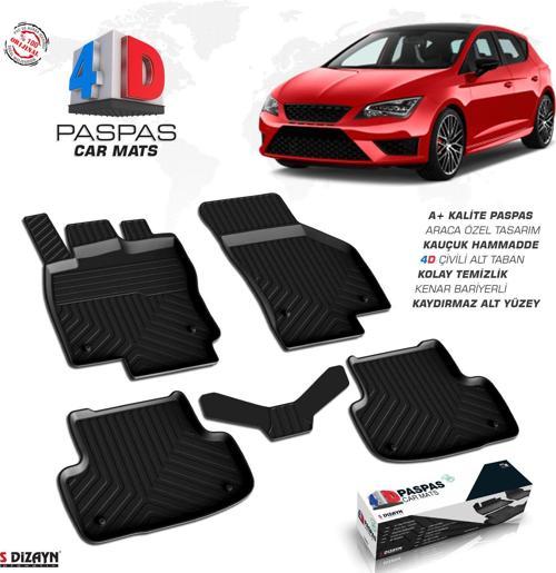 Seat Leon 4D Havuzlu Paspas 2013-2020 A+Kalite