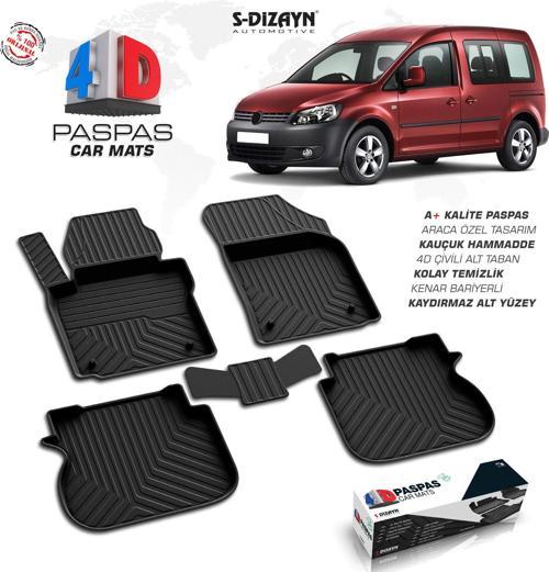 VW Caddy 4D Havuzlu Paspas 2004-2019