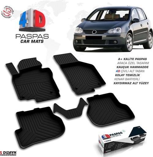VW Golf 5 4D Havuzlu Paspas 2004 ve Üzeri A+Kalite
