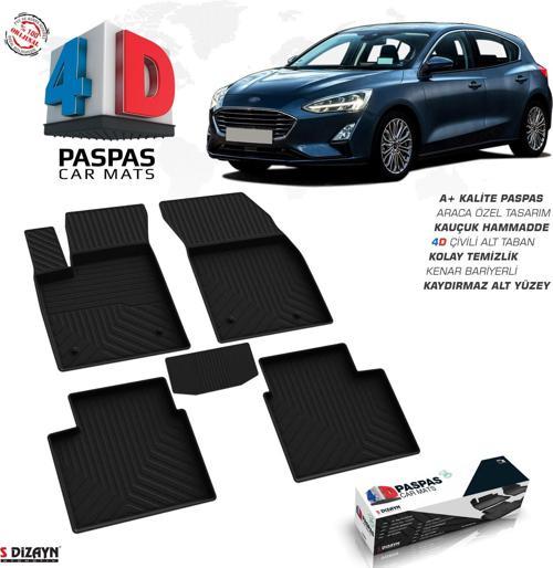 Ford Focus 4 HB 4D Havuzlu Paspas 2018 ve Üzeri A+Kalite