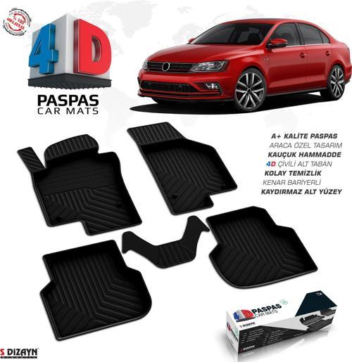 VW Jetta 4D Havuzlu Paspas 2011 ve Üzeri A+Kalite
