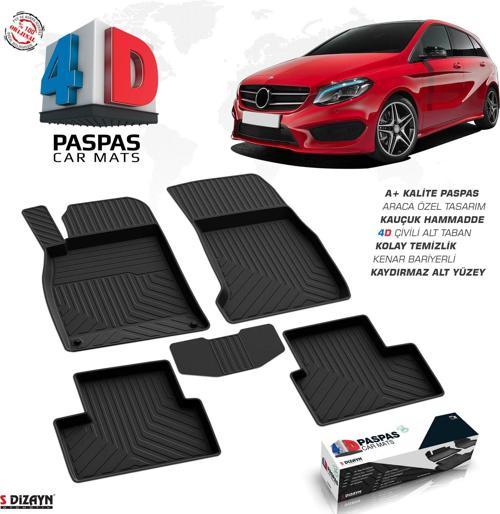 Mercedes B Serisi W246 4D Havuzlu Paspas 2012-2018 A+Kalite