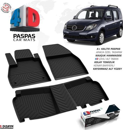 Mercedes Citan 4D Havuzlu Paspas 2008 ve Üzeri A+ Kalite