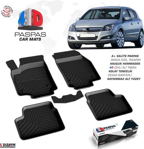 Opel Astra H HB 4D Havuzlu Paspas 2004 ve Üzeri A+Kalite