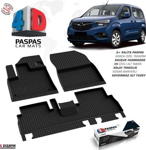 Opel Combo E 4D Havuzlu Paspas 2018 Üzeri A+Kalite