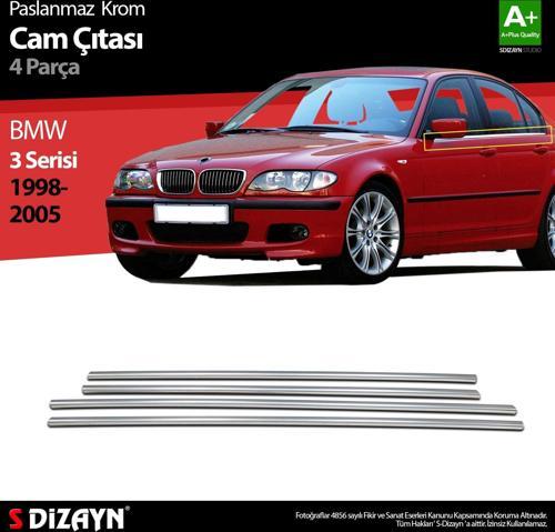 Bmw 3 Serisi E46 Krom Cam Çıtası 4 Prç 1998-2005