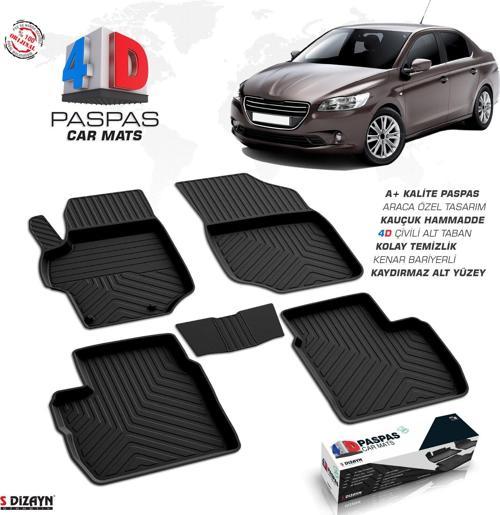Peugeot 301 4D Havuzlu Paspas 2013 ve Üzeri A+Kalite