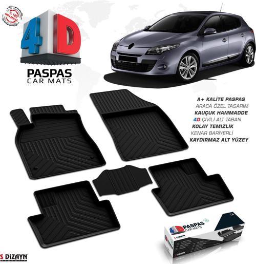 Renault Megane 3 4D Havuzlu Paspas 2010-2016 A+Kalite