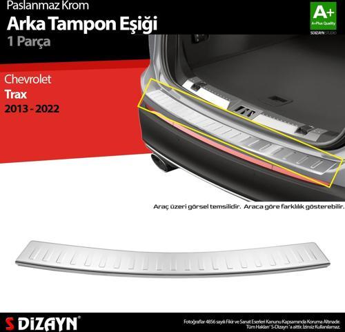 Chevrolet Trax Krom Arka Tampon Eşiği 2013-2022