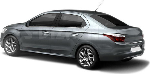 Citroen C-Elysee Krom Bagaj Alt Çıta 2012 Üzeri