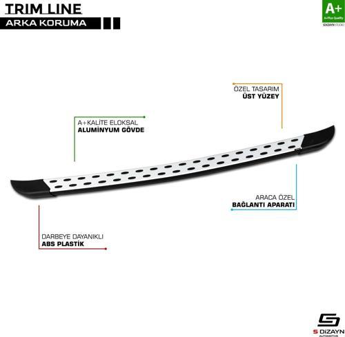 Citroen Berlingo 3 TrimLine Gri Arka Koruma 2018 Üzeri