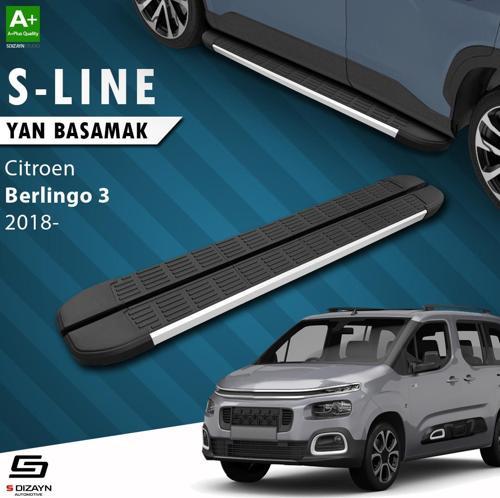 Citroen Berlingo 3 Uzun Şase S-Line Aluminyum Yan Basamak 213 Cm 2018 Üzeri