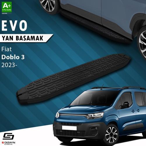 Fiat Doblo 3 Uzun Şase Evo Siyah Yan Basamak 213 Cm 2023 Üzeri
