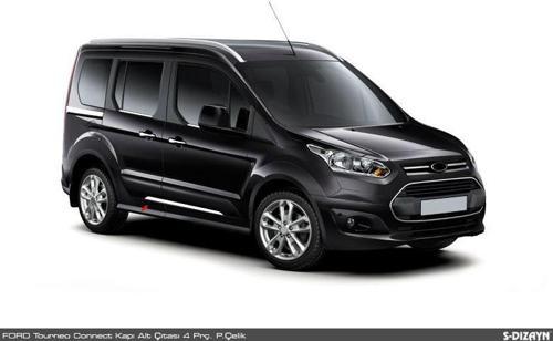 Ford Connect Krom Yan Kapı Çıtası Altı 4 Prç. 2014 Üzeri