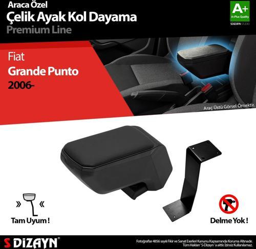Fiat Punto Kol Dayama Kolçak Çelik Ayaklı ABS Siyah 2006 Üzeri A+Kalite
