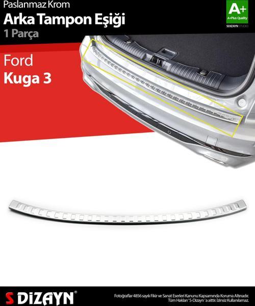 Ford Kuga 3 Krom Arka Tampon Eşiği 2020 Üzeri