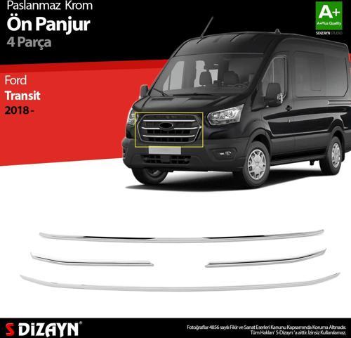Ford Transit Krom Ön Panjur 4 Prç. 2018 Üzeri