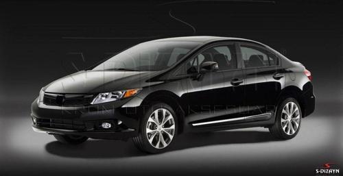 Honda Civic Kapı Koruma Çıtası Krom 2012-2016