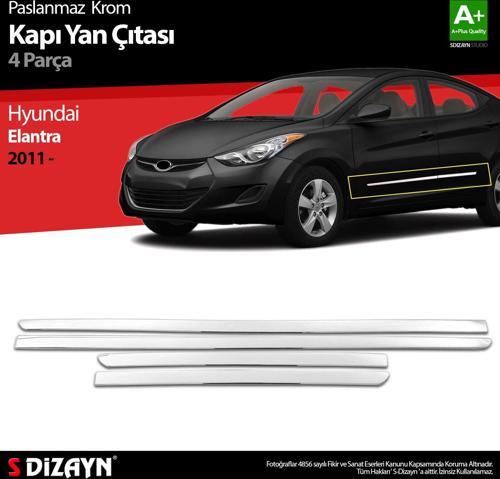 Hyundai Elantra Krom Kapı Yan Çıtası 2011 Üzeri